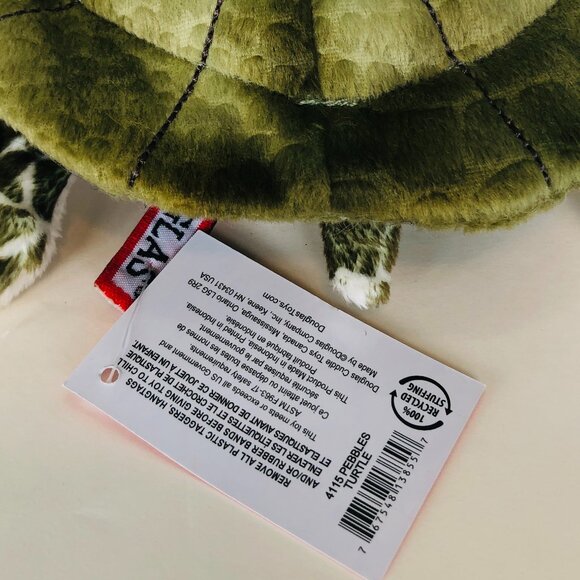 New w/Tag Douglas Plush Sea Turtle Pebbles Stuffed Animal 9" - Picture 8 of 10